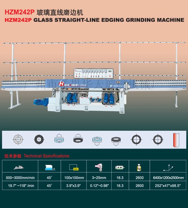 HZM242P Glass Straight_Line Edging Machine